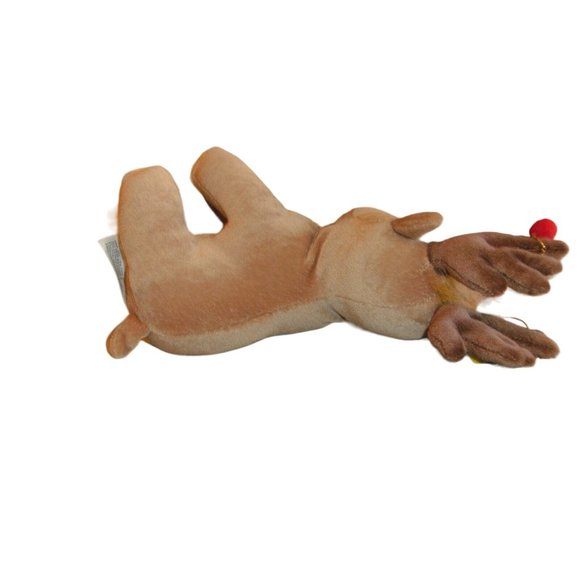 New Enesco Precious Moments Tender Tails Reindeer Plush Bean Bag 7" Lgth Stuffed - Picture 6 of 10